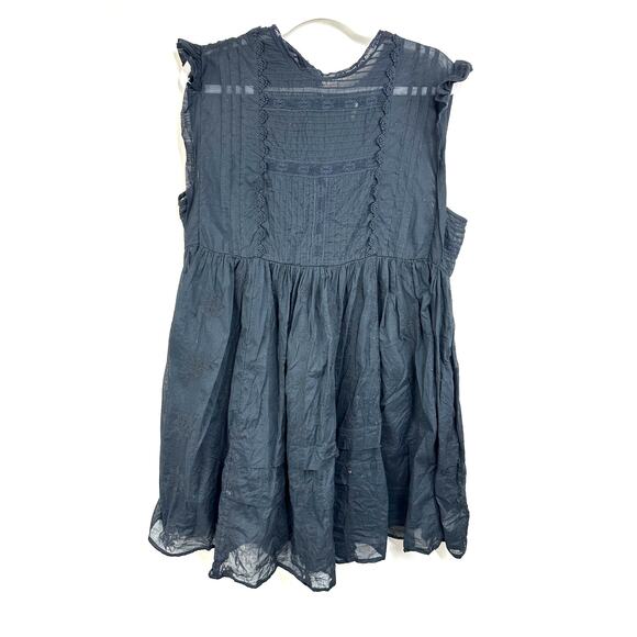 Free People Nobody Like You Embroidered Cotton Mini Dress Size Large - Picture 8 of 16